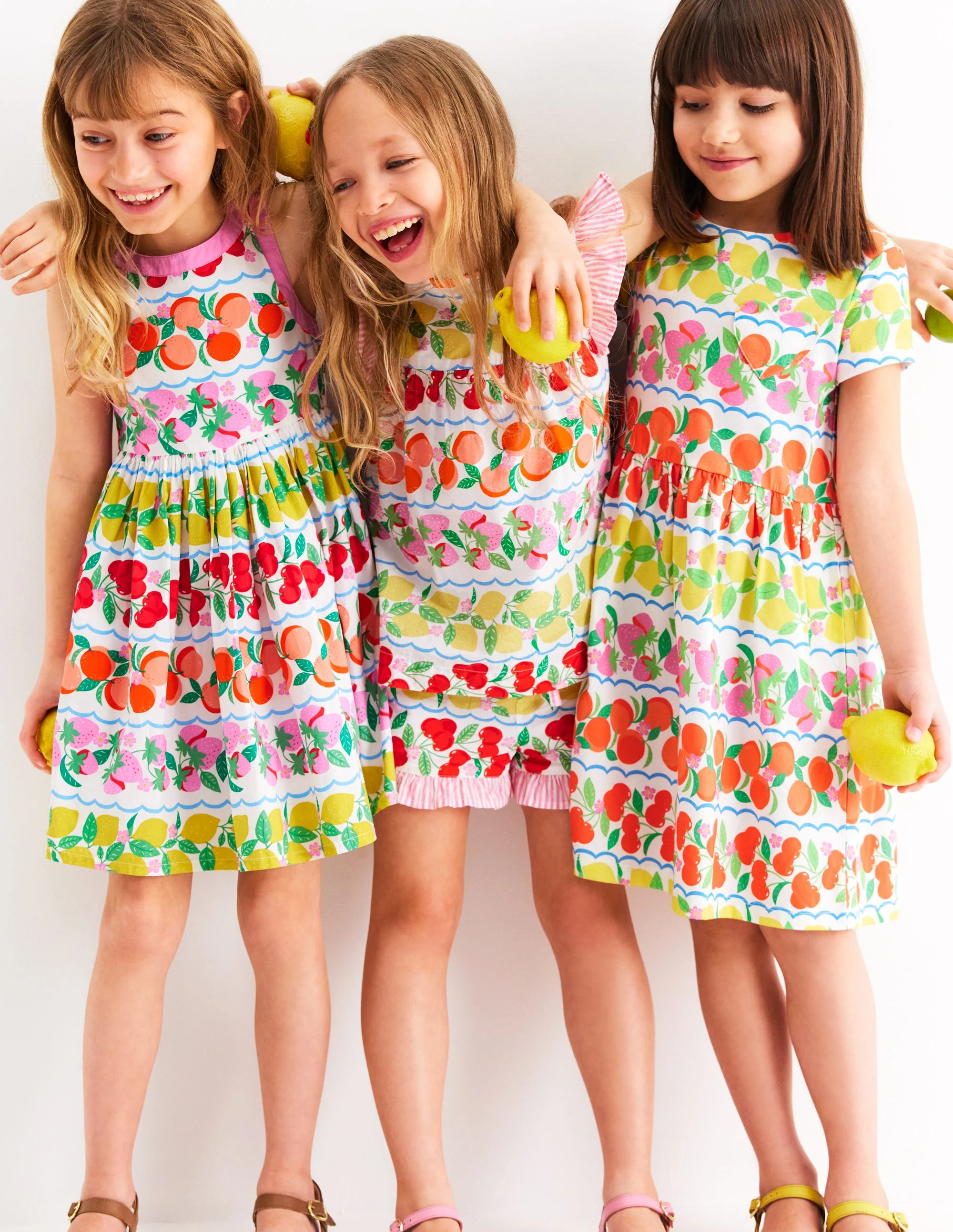 Harlow Back Detail Dress-Rainbow Fruit Stripe - Image 5