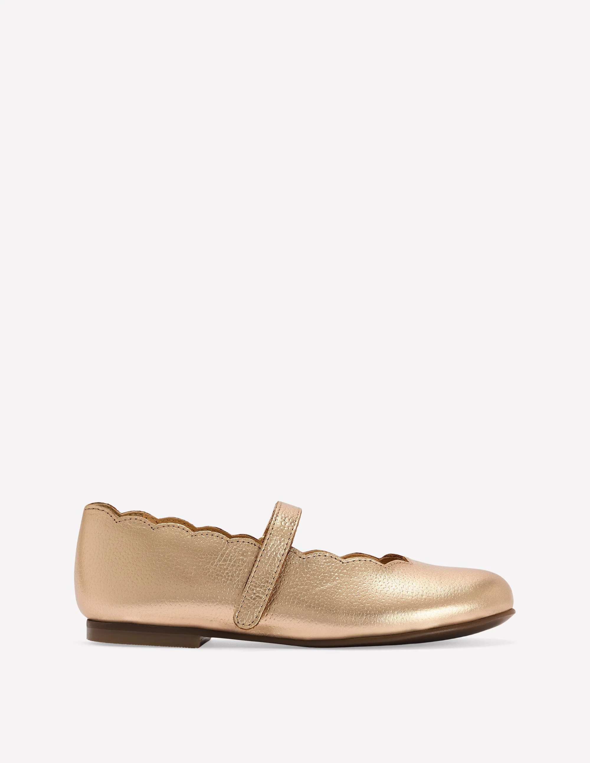 Scallop Mary Janes-Gold - Image 5