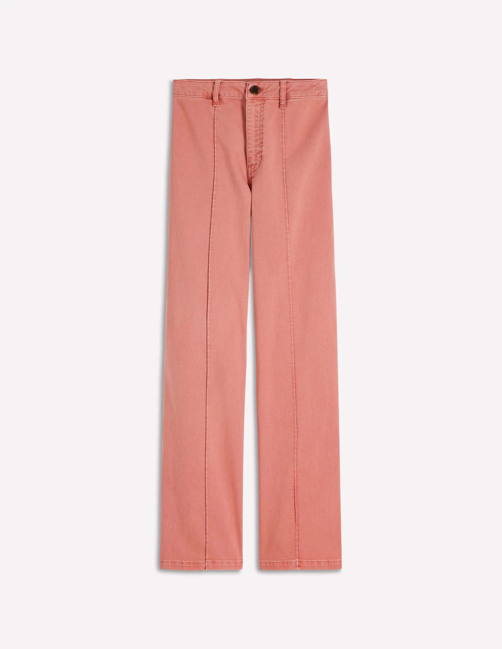 Pintuck Column Leg Jeans-Almond Pink - Image 5