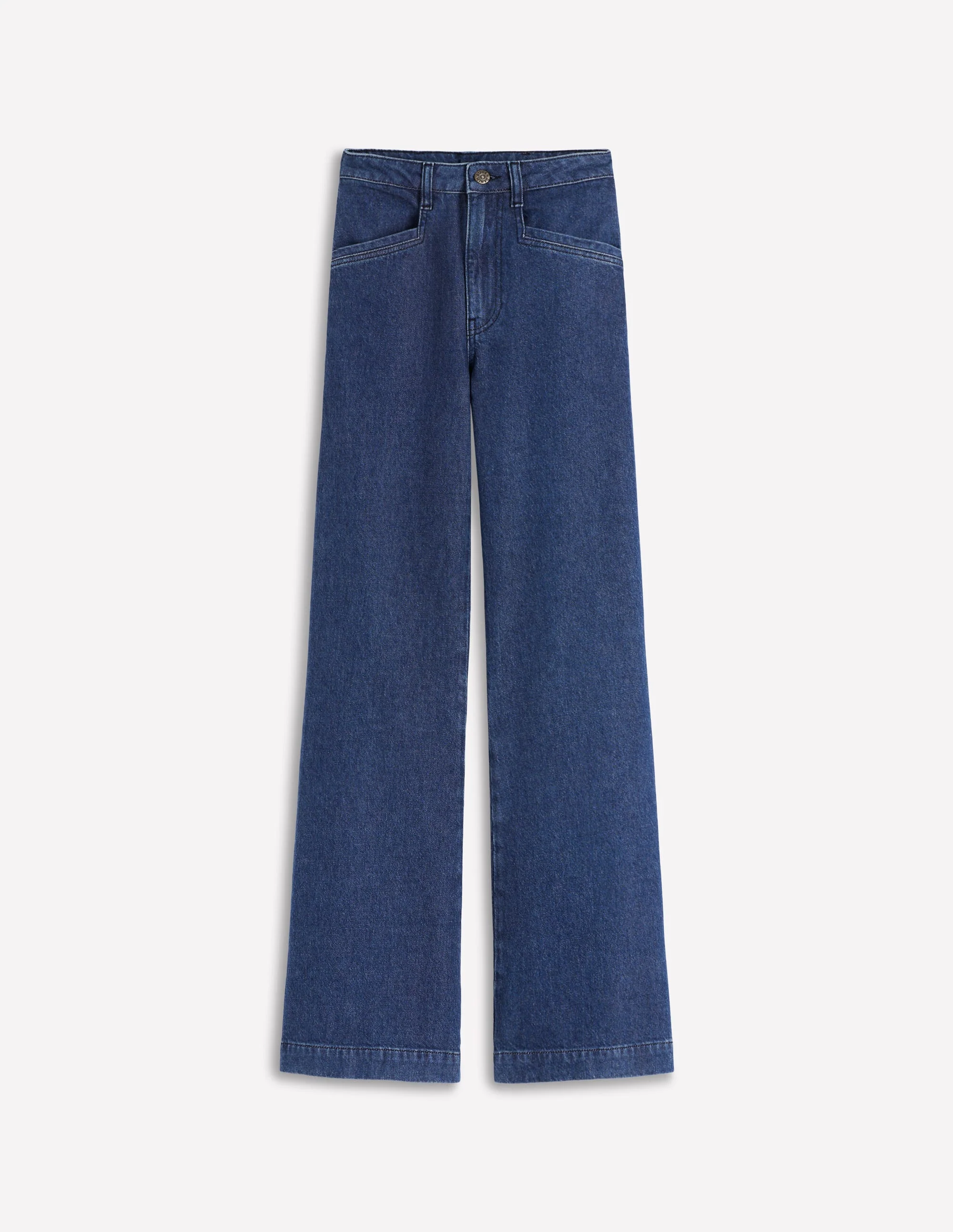 Pocket Detail Wide Leg Jeans-Mid Vintage - Image 7