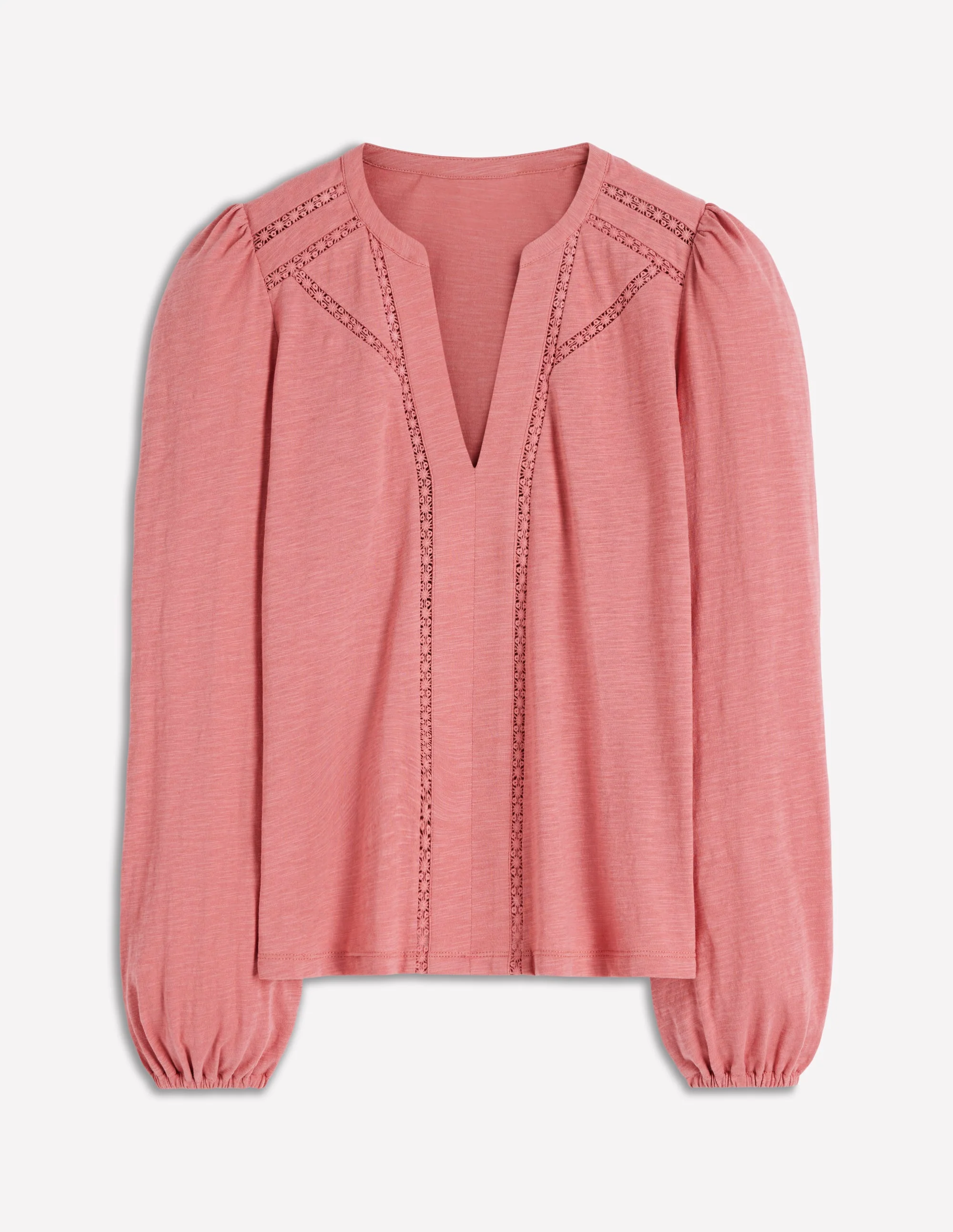 Poppy Long Sleeve Top-Vintage Rose - Image 5