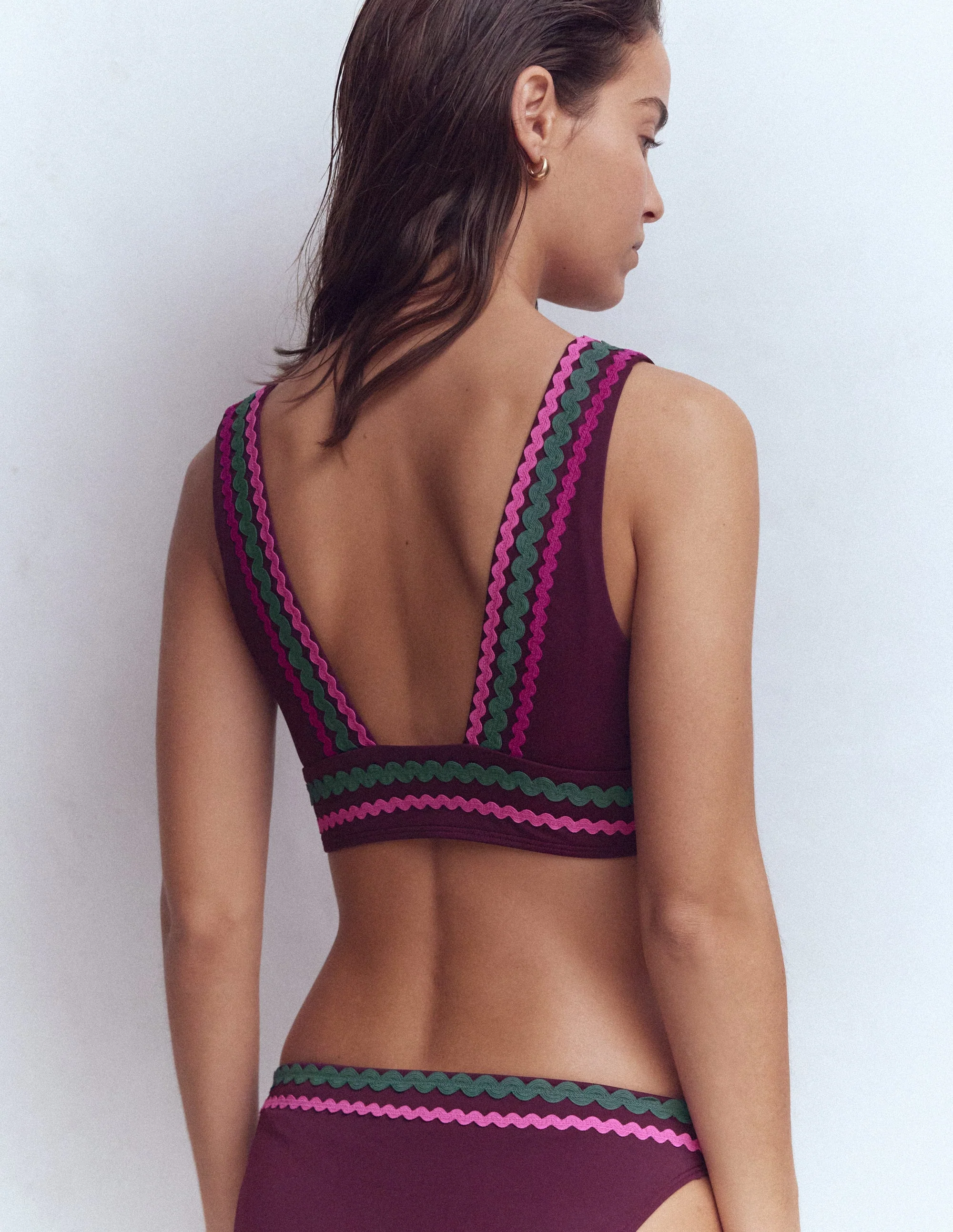 Porto Bikini Top-Chocberry - Image 3